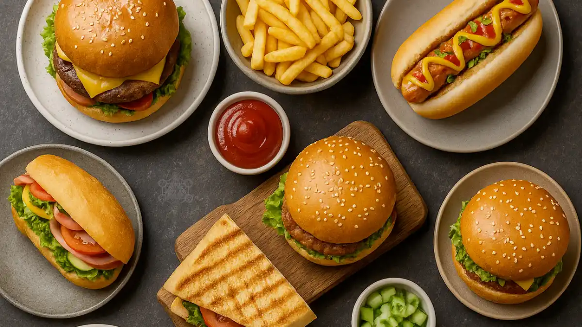 Lanches perto de mim dentro de 800 m